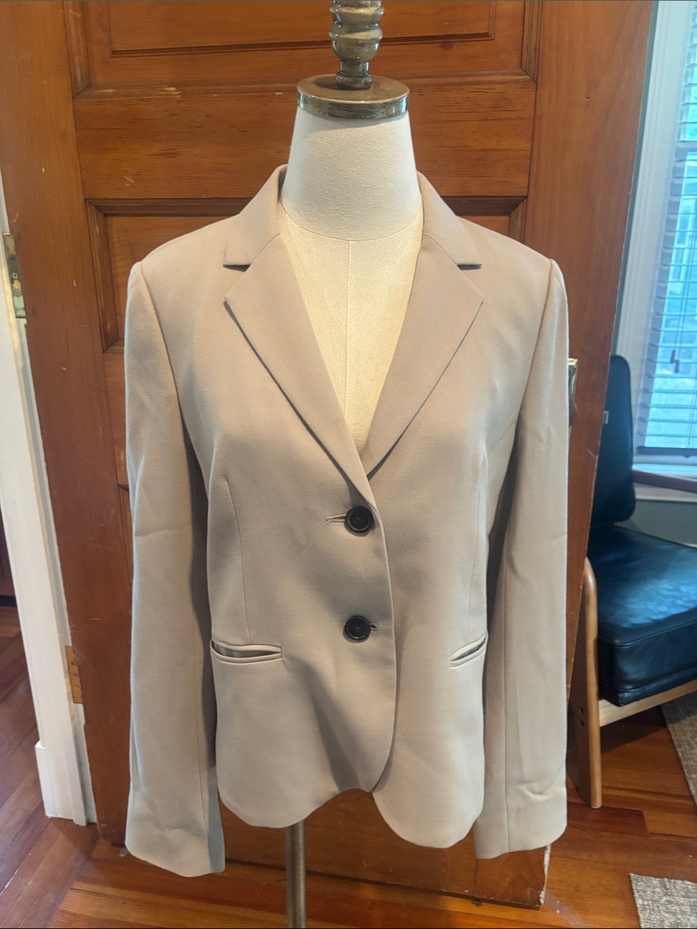 J. CREW Classic Women's Taupe Blazer - Tailored Two-Button Jacket